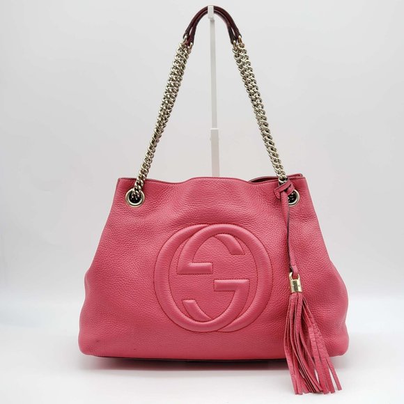 100% Authentic Gucci GG Soho on Chain Shoulder Bag